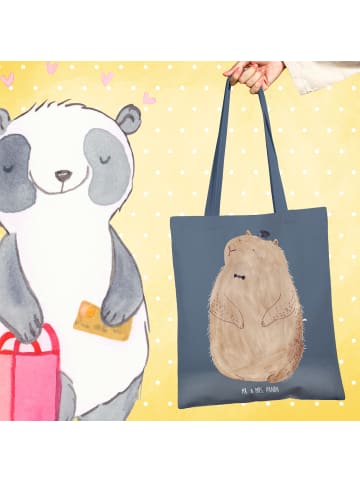 Mr. & Mrs. Panda Stoffbeutel Murmeltier ohne Spruch in Indigo Blue