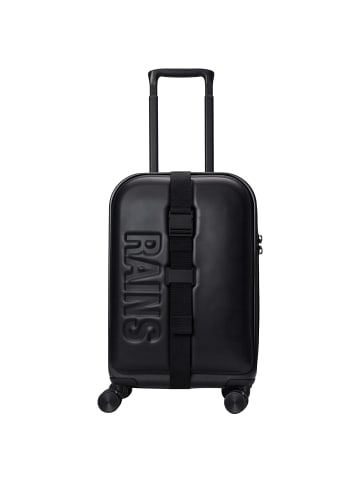 RAINS Texel - 4-Rollen-Kabinentrolley 15" 55 cm (blue desk) in schwarz