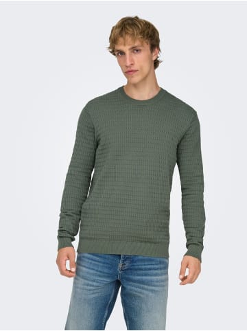 ONLY & SONS Strickpullover in Castor Gray