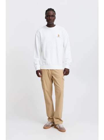 BLEND Rundhalspullover BHBRODY Sweatshirt crew print in Braun