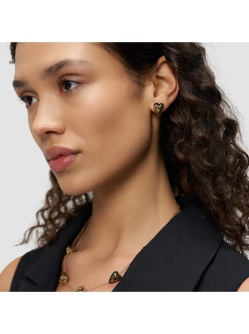 LIEBESKIND BERLIN Ohrstecker Metal Heart in gold