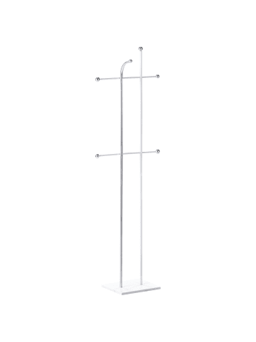 Beliani Kleiderständer ODHILL in Silber/Weiß - (W) 46 x (H) 162 x (L) 26 cm