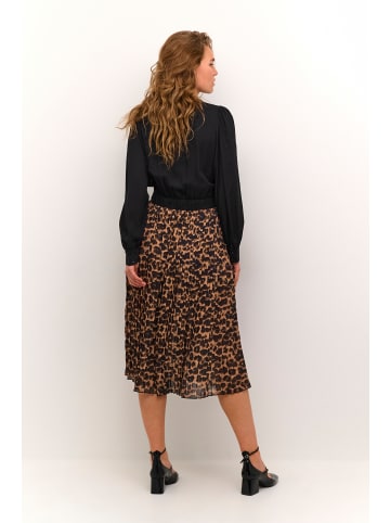CULTURE Jerseykleid CUcarly Relaxed fit in Dark leopard print