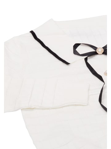 CHANI Damen Strickpullover in Wollweiss