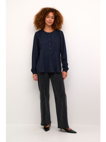 Kaffe Langarm-Bluse KAkarli in Midnight Marine