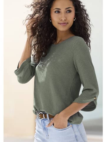 LASCANA 3/4-Arm-Shirt in khaki