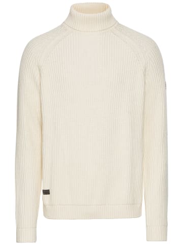 Camel Active Strickpullover mit Rollkragen in Weiß