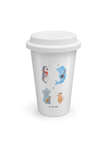Mr. & Mrs. Panda Kaffeebecher To Go Big Einheit ohne Spruch in Weiß