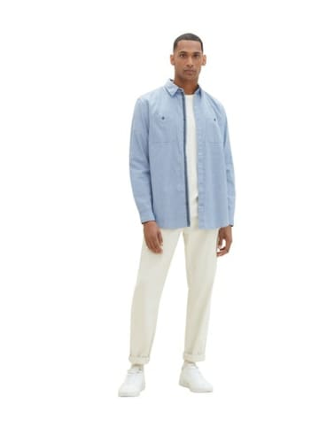 Tom Tailor Langarm FreizeitHemd für Herren in blau