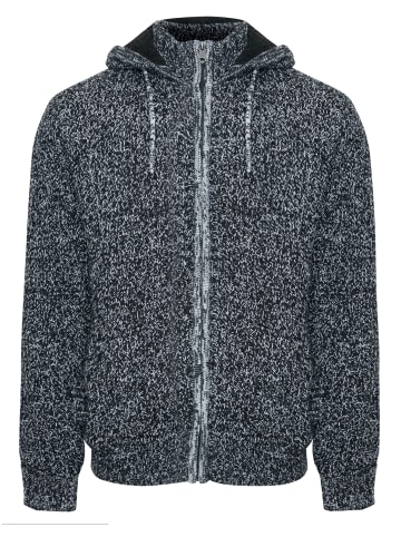Threadbare Strickjacke Morton in Black / Ecru Twist