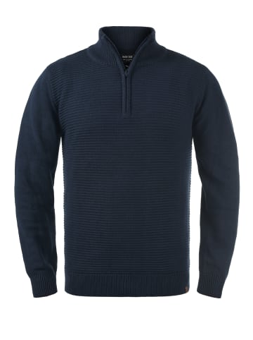 INDICODE Troyer IDRichard 35421MM Strickpulli mit Stehkragen in dunkelblau