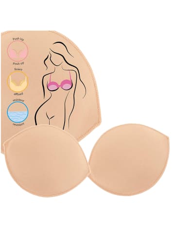 MISS PERFECT BH-Einlage in Beach Push-up A/B-Cup Wasser-Ölmischung Haut