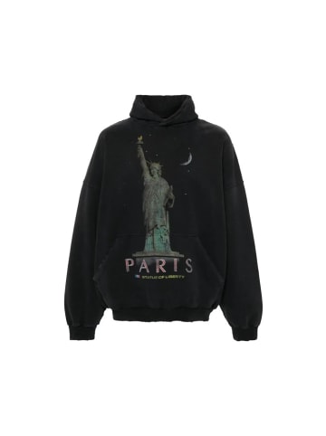 Balenciaga Paris Liberty distressed Hoodie schwarz