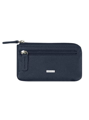 Redolz Leather Essentials Schlüsseletui Leder 11.5 cm in navy