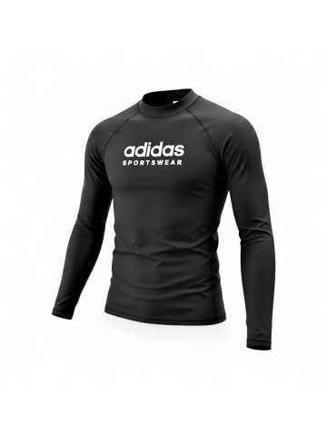 Schwimmshirt Rashguard in Schwarz