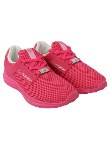 Plein Sport Pink Fuchsia Rübenrot Polyester Runner Becky Sneaker Schuhe