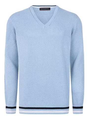 Felix Hardy V-Ausschnitt Pullover in Blau