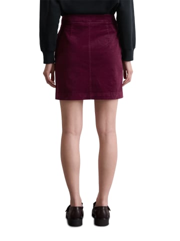 Marc O'Polo Cord-Minirock A-Shape in Aubergine Red