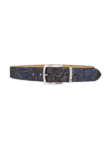 Carlo Colucci Ledergürtel Christoph in Navy