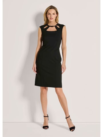 MADELEINE Sommerliches Etui-Kleid mit Cut-Outs in schwarz