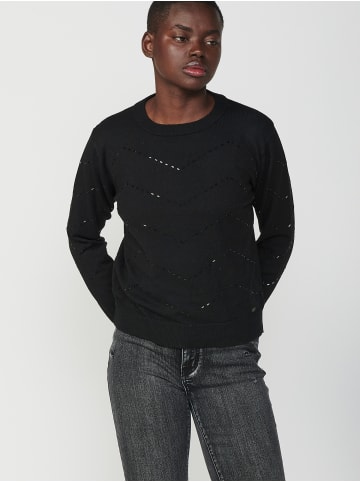 KOROSHI GESTRICKTES JERSEY in SCHWARZ