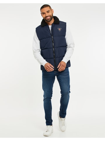 Threadbare Steppweste THB Jacket Gilet Taylor in Navy