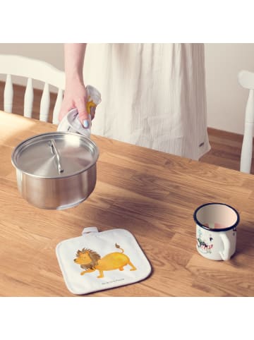 Mr. & Mrs. Panda Topfuntersetzer Sternzeichen Löwe ohne Spruch in Weiß
