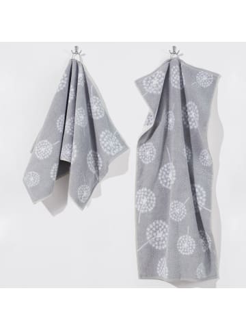 Erwin Müller Frottier, Jacquard Handtuch Pusteblume in silber-weiß