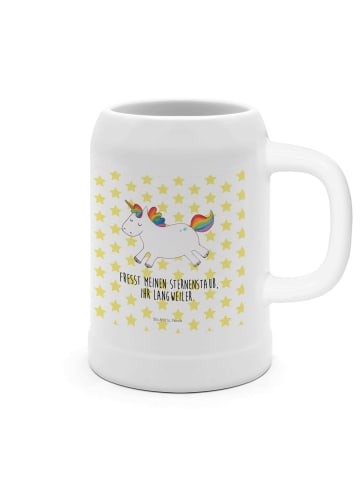 Mr. & Mrs. Panda Seidel Einhorn Happy mit Spruch in Weiß