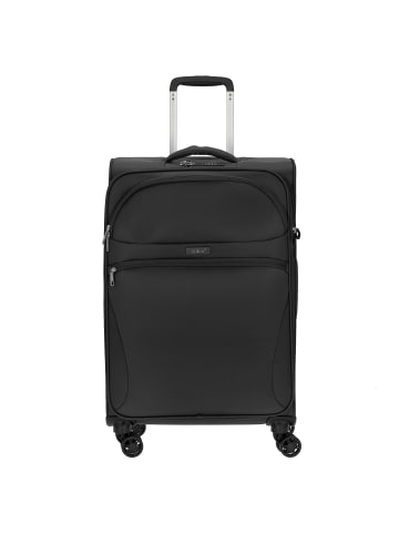 D&N Travel Line 9104 - 4-Rollen-Trolley M 67 cm erw. in schwarz