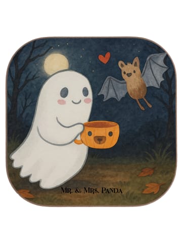 Mr. & Mrs. Panda Tassenuntersetzer Gespenst Kaffee Design ohne S... in Weiß