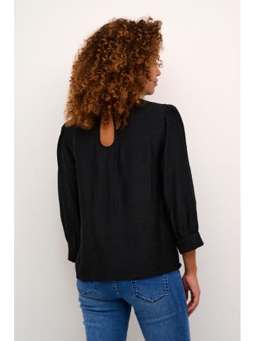 Kaffe Langarm-Bluse KAjerome Regular fit in Black Deep