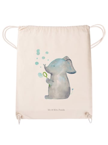 Mr. & Mrs. Panda Sportbeutel Elefant Seifenblasen ohne Spruch in Creme