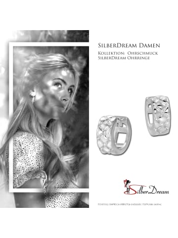 SilberDream 925er Sterling Silber Damen Creolen Ohrring ca. 13mm