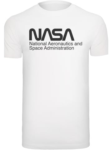 F4NT4STIC T-Shirt NASA Logo One Tone in weiß