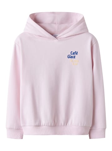 name it Hoodie NKFOFINA LS NREG WH SWE BRU in cradle pink