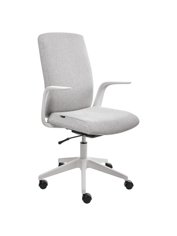 Beliani Bürostuhl CAPTAIN in Grau/Weiß - (W) 62 x (H) 100 x (L) 58 cm