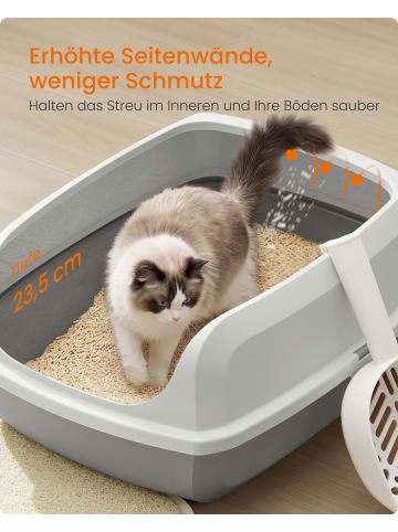 Feandrea Katzentoilette Boxal in Wolkenweiß - (B)56 x (H)23.5 x (T)42 cm