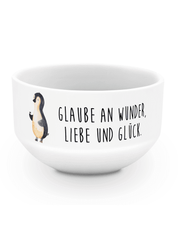 Mr. & Mrs. Panda frühstücksbowl Pinguin Marienkäfer mit Spruch in Weiß
