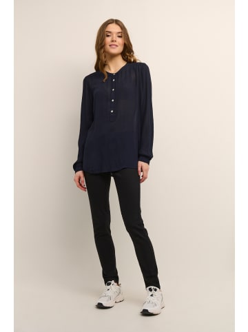 Kaffe Langarm-Bluse Karla in Midnight Marine