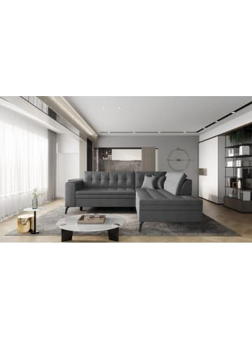 MF Design Lenny Recamiere Rechts in Grau -  (L) 210 x (B) 260 x (H) 93 cm