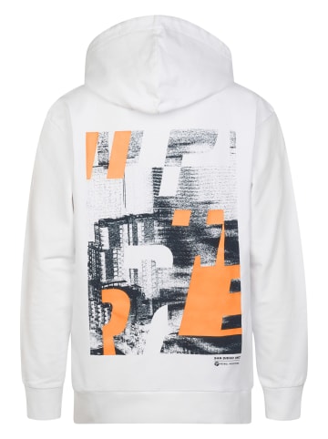 Petrol Industries Gestrickter Hoodie mit Print Chapala in Weiß