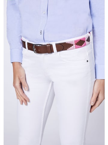 Polo Sylt Gürtel im Ethno-Look mit Dornschließe in Braun