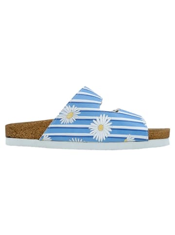 Dogo Stella Sandalen - Daisy Stripes in Blau