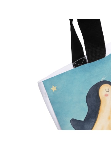 Mr. & Mrs. Panda Reisetasche Pinguin Liebe Design mit Spruch in Weiß