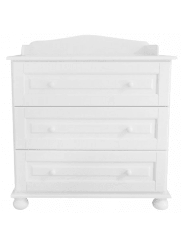 Caramella Kommode "Romantik" weiss 94 x 87 x 51 cm