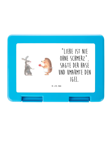 Mr. & Mrs. Panda Brotdose Hase Igel mit Spruch in Weiß