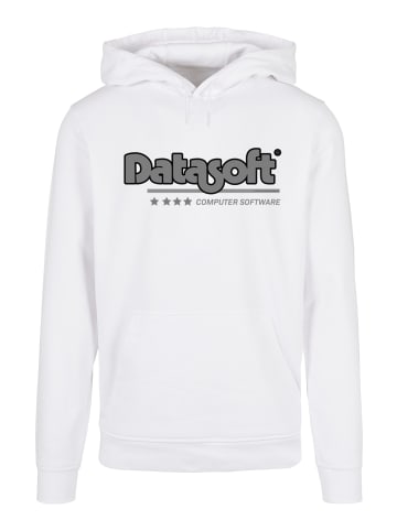 F4NT4STIC Basic Hoodie Retro Gaming Datasoft Logo schwarz in weiß