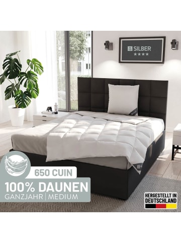 Spessarttraum Leichte Daunendecke "Silber" in weiß