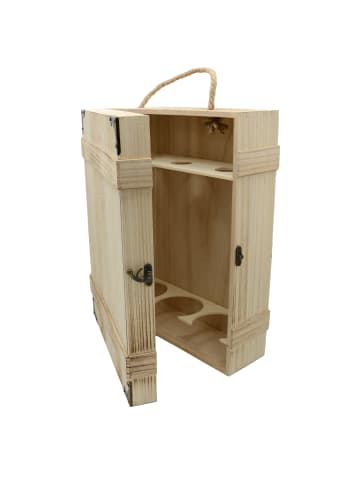 UNUS Weinkiste aus Holz rustikal in Braun